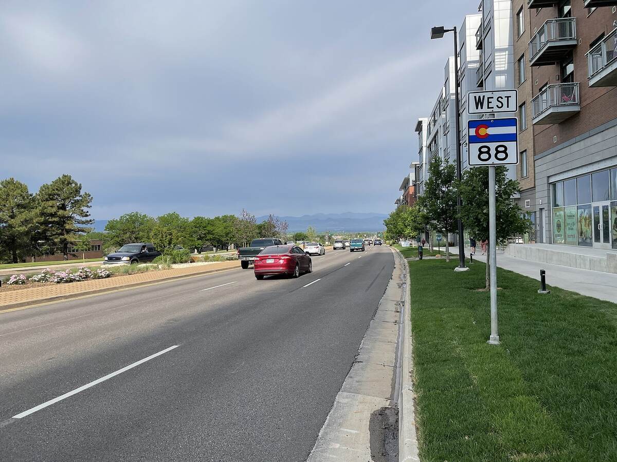Colorado State Highway 88 at Quebec Street in Greenwood Village